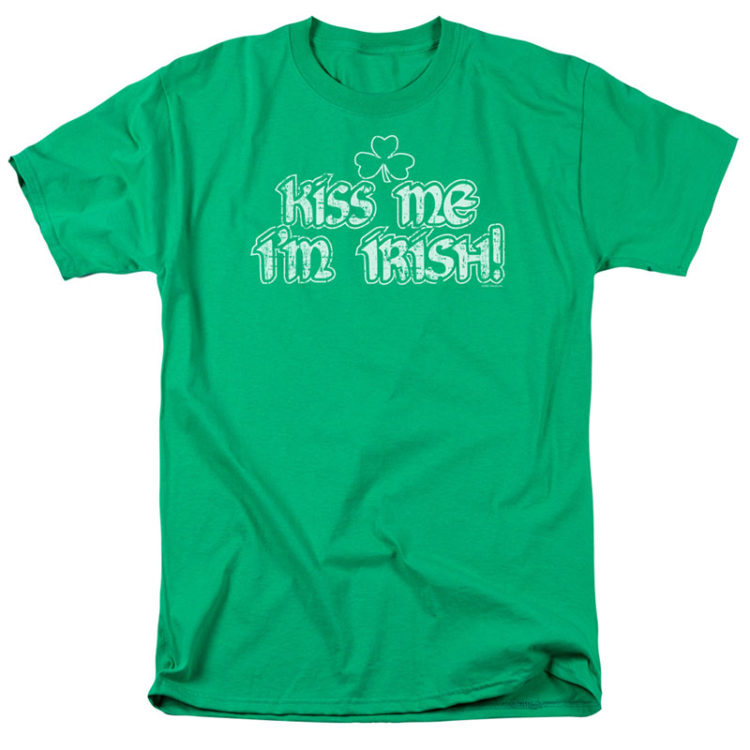 ST. PATRICK'S DAY KISS ME I'M IRISH GREEN T-SHIRT