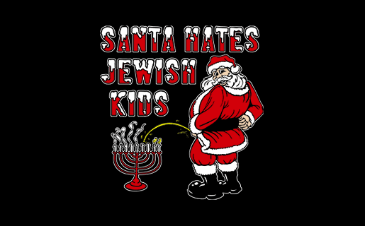 Santa Hates Jewish Kids T-Shirt