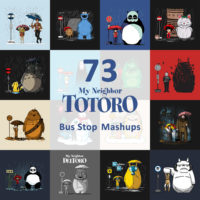 73 My Neighbor Totoro Bus Stop Mashup T-Shirts