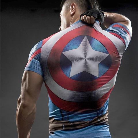 Captain America Compression Shield Shirt