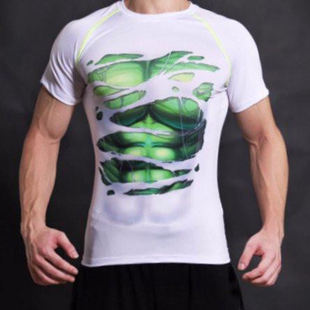 Hulk Alter Ego Compression White Shirt