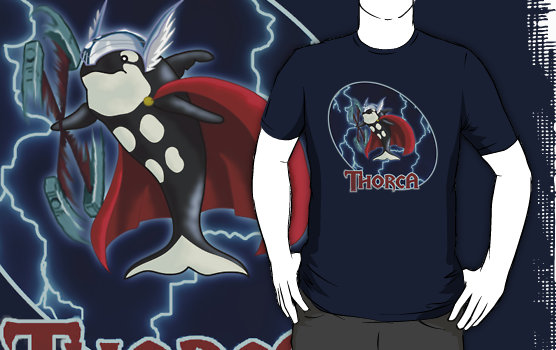 Marvel Whales Mighty Thorca T-Shirt
