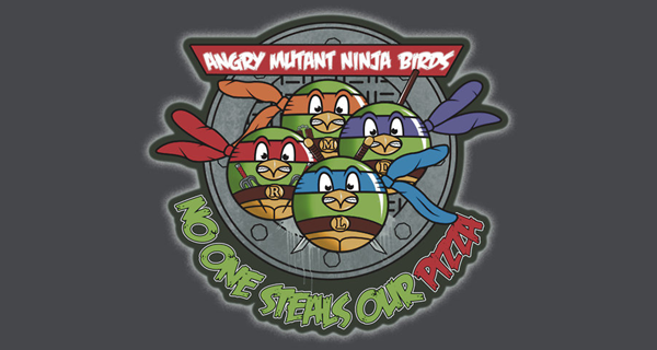 Angry Mutant Ninja Birds T-Shirt