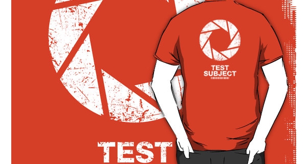 Aperture science test subject t-shirt