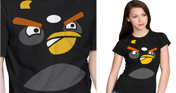 Black Angry Bird T-Shirts