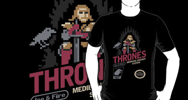 A Game of Ice & Fire 8Bit NES Art Style T-Shirt