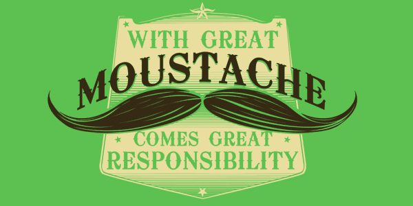 great moustache t-shirt