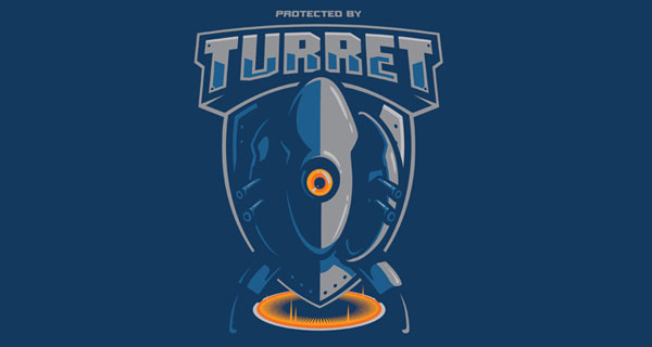 Portal Turret Security t-shirt