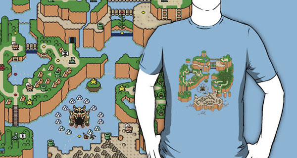 Super Mario World Map T-Shirt