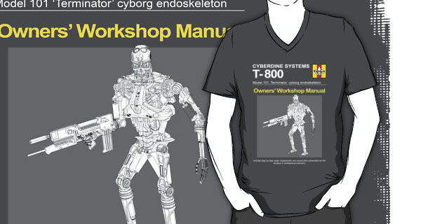 T-800 Terminator Owners Workshop Manual T-Shirt 