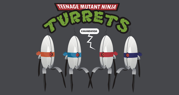 Teenage Mutant Ninja Turrets T-Shirt