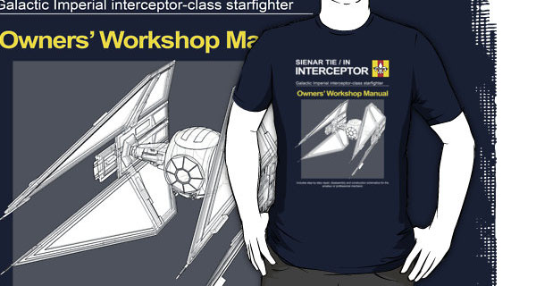 TIE Interceptor Owners Workshop Manual T-Shirt 