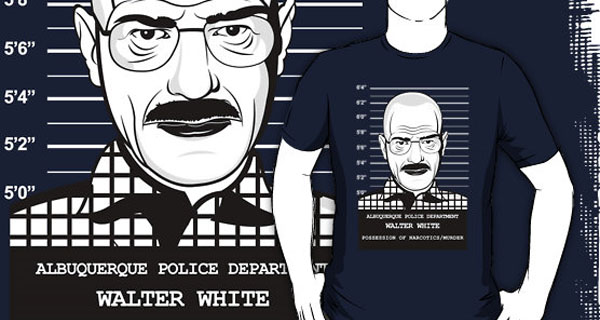 Walter White Mug Shot T-Shirt